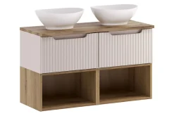 Furnidea Étagère basse suspendue pour meuble sous vasque 80 cm NOVA chêne Coast Evoke