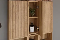 Etagère Salle De Bains|Furnidea Étagère cube de salle de bain suspendue 20 x 20 cm NOVA chêne Coast Evoke