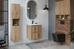 Etagère Salle De Bains|Furnidea Étagère cube de salle de bain suspendue 30 x 20 cm NOVA chêne Coast Evoke