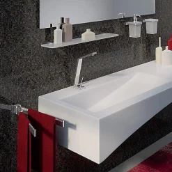 Kiamami Valentina Étagère De 60 Cm En Cristal Et Supports En Laiton - Greta