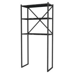 Etagère Salle De Bains|[En.Casa] Étagère de salle de bain Askersund 160 x 66 x 34 cm marbre noir en.casa