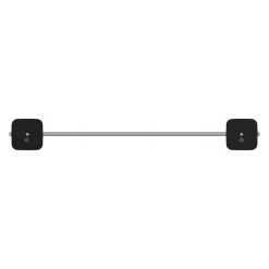 GoodHome Étagère de salle de bain en verre et acier inoxydable noir H.40 cm Teesta