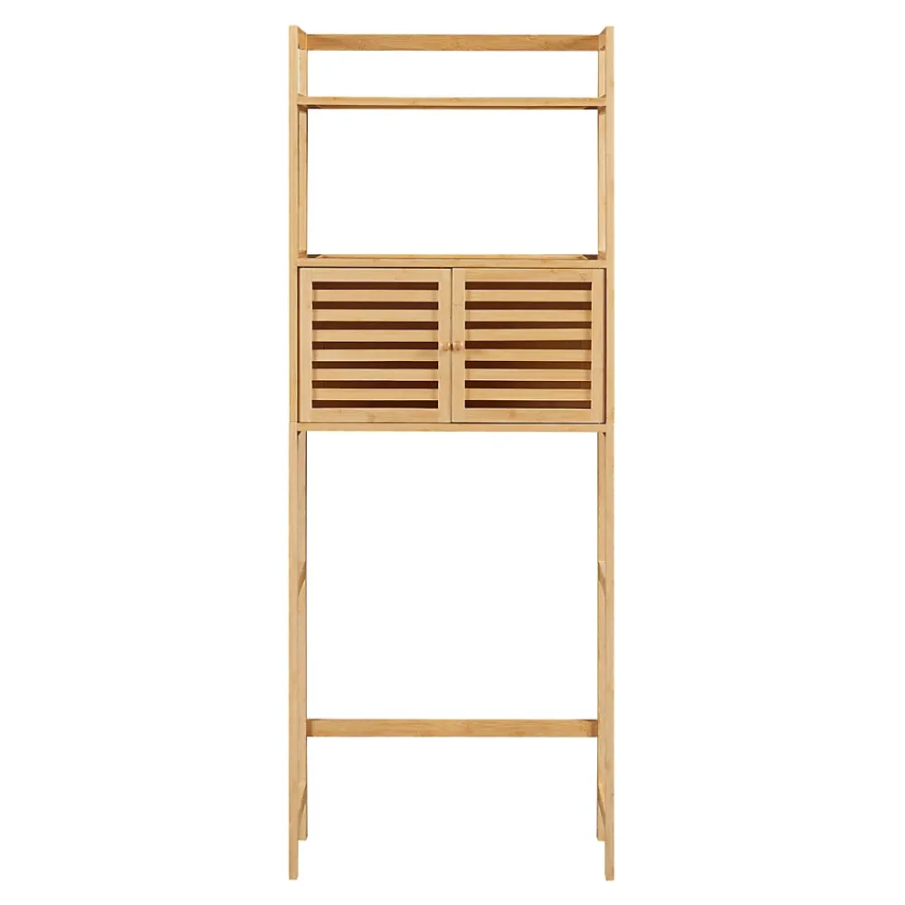 Etagère Salle De Bains|[En.Casa] Étagère de toilette Haugesund bambou 158 x 60 x 26 cm naturel en.casa