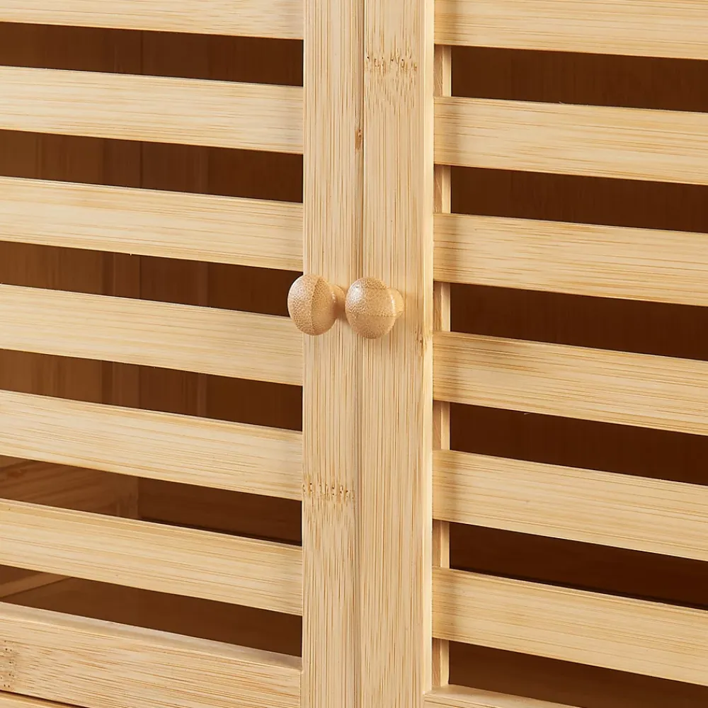 Etagère Salle De Bains|[En.Casa] Étagère de toilette Haugesund bambou 158 x 60 x 26 cm naturel en.casa