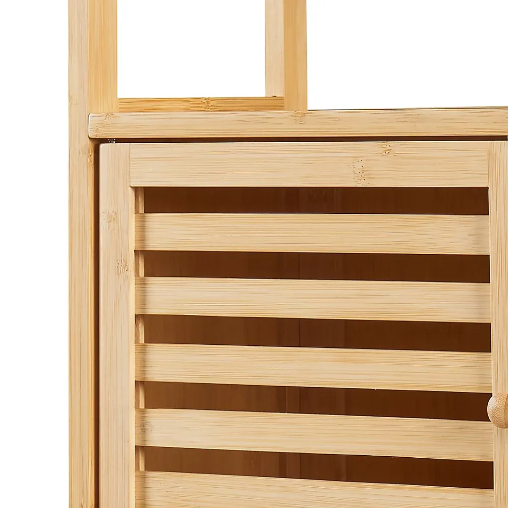 Etagère Salle De Bains|[En.Casa] Étagère de toilette Haugesund bambou 158 x 60 x 26 cm naturel en.casa