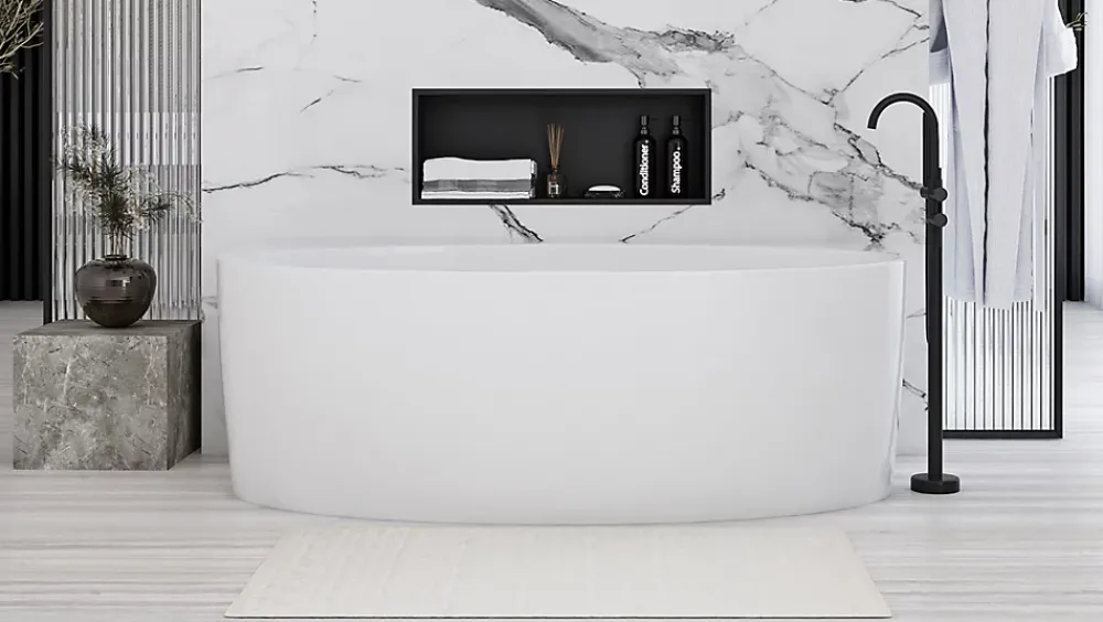 Etagère Salle De Bains|Rea ÉTAGÈRE D'ENCASTREMENT POUR SALLE DE BAINS 6 30X60X10 BLACK