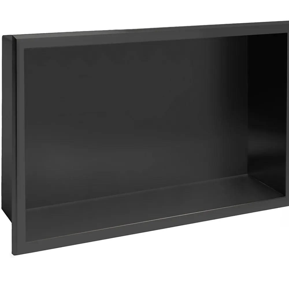 Etagère Salle De Bains|Rea ÉTAGÈRE D'ENCASTREMENT POUR SALLE DE BAINS 5 30X45X10 BLACK