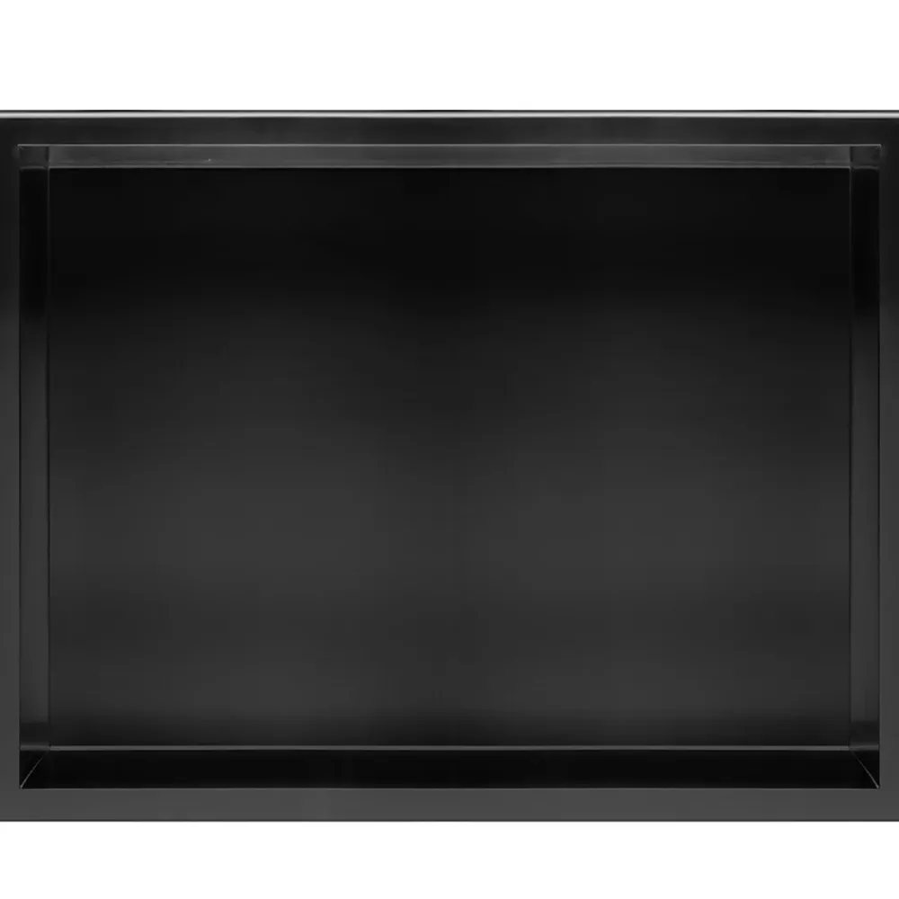 Etagère Salle De Bains|Rea ÉTAGÈRE D'ENCASTREMENT POUR SALLE DE BAINS 5 30X45X10 BLACK