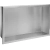 Etagère Salle De Bains|Rea ÉTAGÈRE D'ENCASTREMENT POUR SALLE DE BAINS 2 30X45X10 BRUSH STEEL