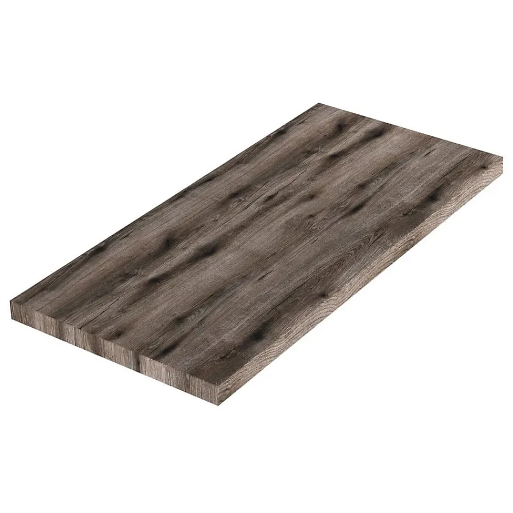 Kiamami Valentina Étagère En Bois Pour Lavabo À Poser De 100 Cm, Finition Chêne Fossile