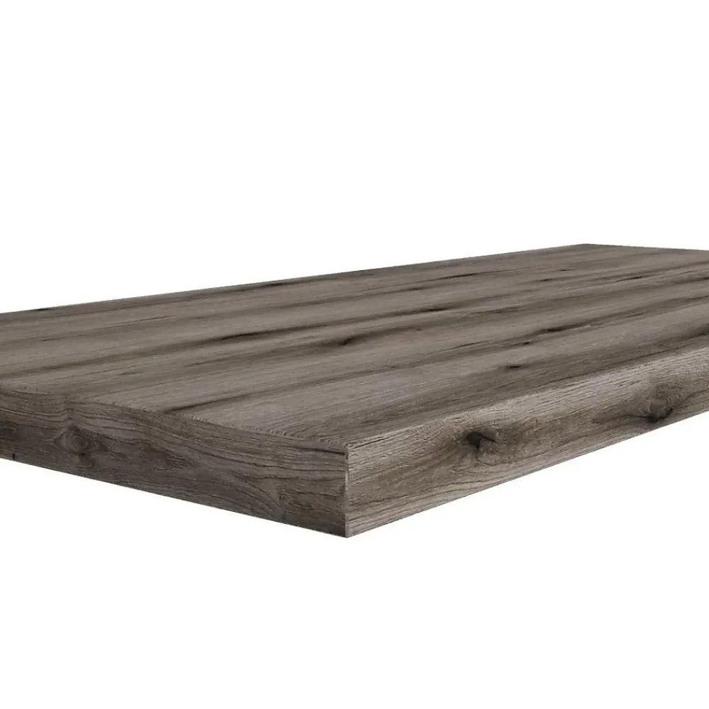 Kiamami Valentina Étagère En Bois Pour Lavabo À Poser De 100 Cm, Finition Chêne Fossile