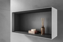 Etagère Salle De Bains|Bernstein Étagère murale salle de bain ARCTIC 640 - blanc Softtouch
