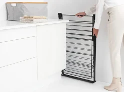 Etendoir À Linge|Brabantia Étendoir à linge 25 m Hangon avec portant à cintre coloris noir