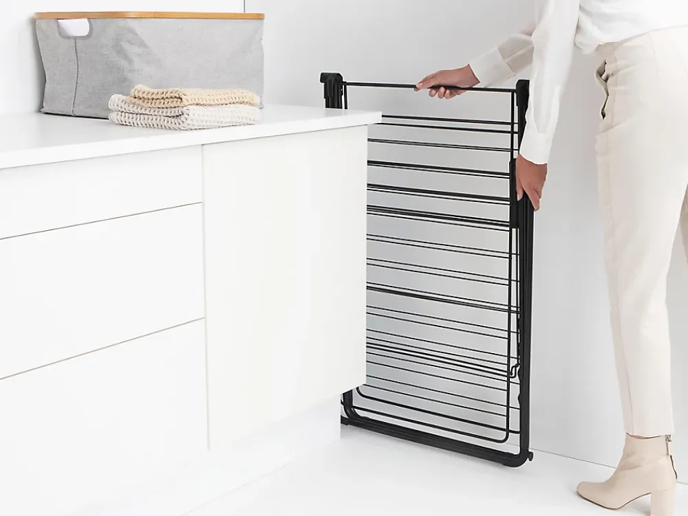 Etendoir À Linge|Brabantia Étendoir à linge 25 m Hangon avec portant à cintre coloris noir