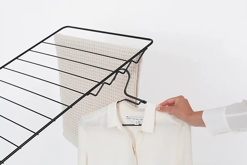 Etendoir À Linge|Brabantia Étendoir à linge 25 m Hangon avec portant à cintre coloris noir