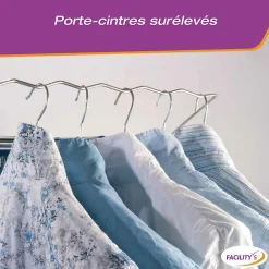 Facility'S Étendoir à linge pliable avec porte cintres