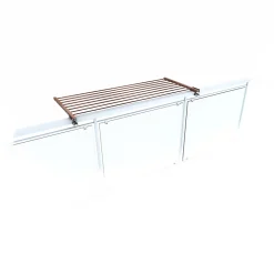 Etendoir À Linge|Foxydry Étendoir corten pliable pour balcon 62x63x8 cm Duo