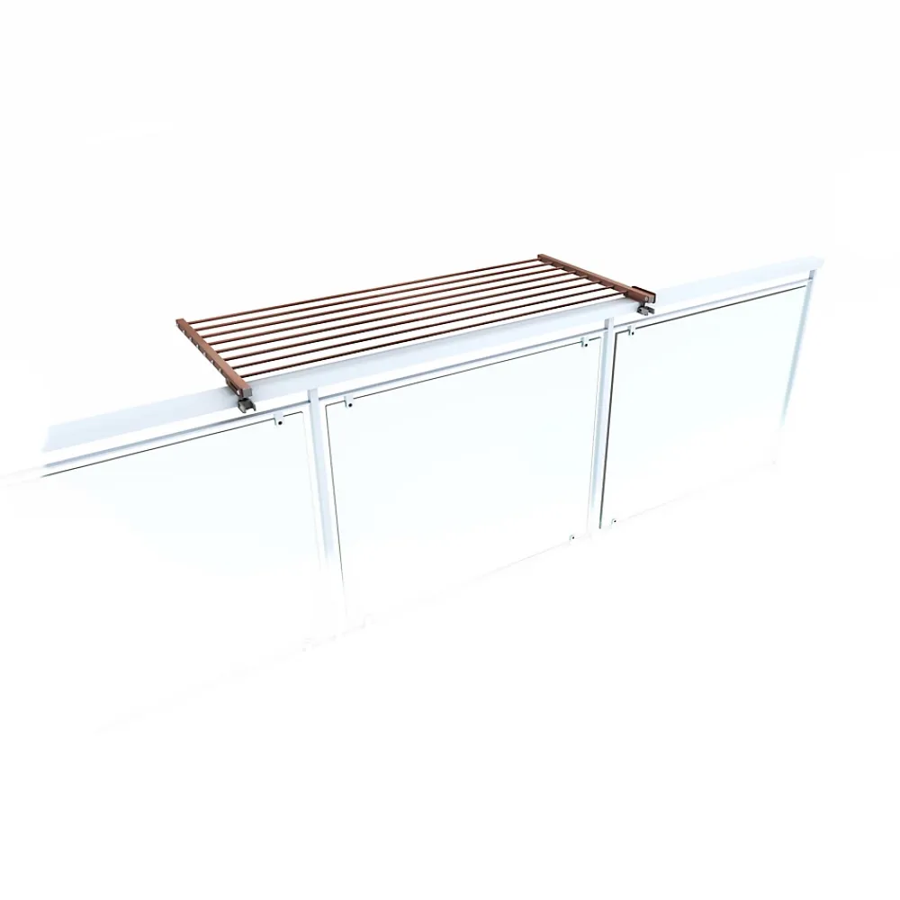 Etendoir À Linge|Foxydry Étendoir corten pliable pour balcon 62x63x8 cm Duo