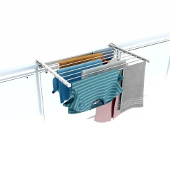 Foxydry Étendoir extérieur blanc rabattable alu 82x63x8 cm Duo
