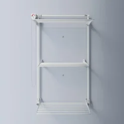 Etendoir À Linge|Foxydry Étendoir mural 3 grilles pliables blanc 88x52x137 cm alu Tower 80