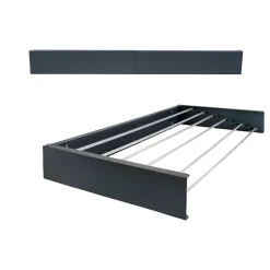 Foxydry Étendoir mural alu rétractable 71x35x13cm anthracite 70
