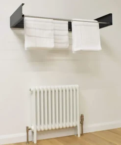 Foxydry Étendoir mural alu rétractable 71x35x13cm anthracite 70