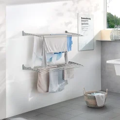 Etendoir À Linge|Foxydry Étendoir mural alu 60x50x10cm bas Fold Down 60