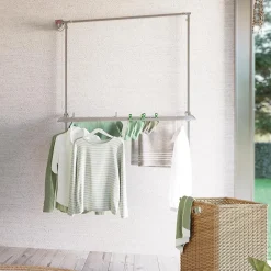 Foxydry Étendoir mural réglable blanc 88x52x137 cm alu Wall 80