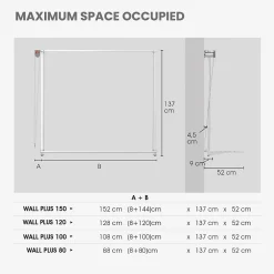 Foxydry Étendoir mural réglable blanc 88x52x137 cm alu Wall 80