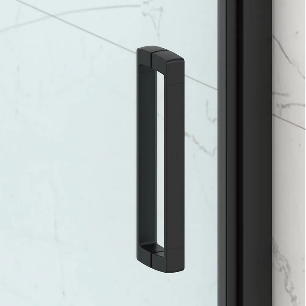 Swiss Aqua Technologies TEX-C ensemble porte compact/paroi 100x90cm anticalcaire avec profilés noir mat (SATTEXC100S90C)