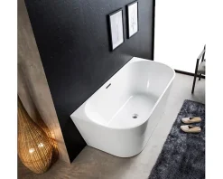 Baignoire Îlot|Sanita THEA - Baignoire semi-ilot - 170x80x58cm