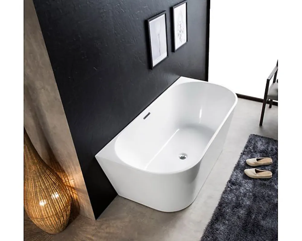 Baignoire Îlot|Sanita THEA - Baignoire semi-ilot - 170x80x58cm