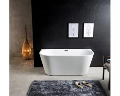 Baignoire Îlot|Sanita THEA - Baignoire semi-ilot - 170x80x58cm