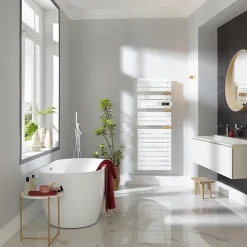 Thermor - Sèche-serviettes Allure 3 mat à gauche 750W gris ardoise/chêne - 483230
