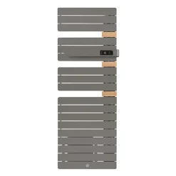 Sèche-Serviettes Soufflant|Thermor - Sèche-serviettes Allure 3 mat à droite avec soufflerie 1750W gris roche/chêne - 483190