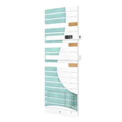 Sèche-Serviettes Soufflant|Thermor - Sèche-serviettes Allure 3 mat à droite avec soufflerie 1750W gris roche/chêne - 483190
