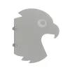 Ti'Pi - Séparateur pour urinoir en forme de faucon - Anti tag - Anti choc - Intérieur et extérieur - Gris