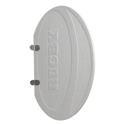 Ti'Pi - Séparateur pour urinoir en forme de ballon de rugby - Anti tag - Anti choc - Intérieur et extérieur - Gris