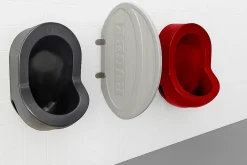 Ti'Pi - Séparateur pour urinoir en forme de ballon de rugby - Anti tag - Anti choc - Intérieur et extérieur - Gris