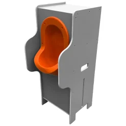 Urinoir|Ti'Pi - Urinoir sans eau mobile avec 2 réservoirs de stockage 20L - Orange