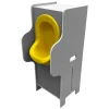 Urinoir|Ti'Pi - Urinoir sans eau mobile avec 2 réservoirs de stockage 20L - Jaune