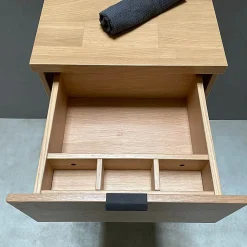 Etagère Salle De Bains|Byca Tiroir suspendu 48 cm en chêne - Massif naturel - Meuble de salle de bain design et fonctionnel