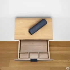 Etagère Salle De Bains|Byca Tiroir suspendu 48 cm en chêne - Massif naturel - Meuble de salle de bain design et fonctionnel