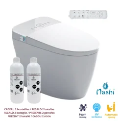 Nashi Toilette japonaise OVIAN PLUS SORTIE VERTICALE, WC lavant automatique, avec stérilisation UV gamme supérieure