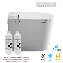 Wc Japonais|Nashi Toilette japonaise OVIAN SE SORTIE VERTICALE, WC lavant automatique, design compact gamme supérieure