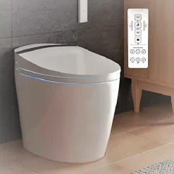 Nashi Toilette japonaise ALDARA NEW SORTIE DUALE, WC lavant automatique, injecteur acier inoxydable, canule séchage, gamme premium