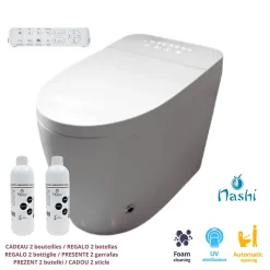 Nashi Toilette japonaise OVIAN PLUS SORTIE HORIZONTALE, WC lavant automatique, avec stérilisation UV gamme supérieure