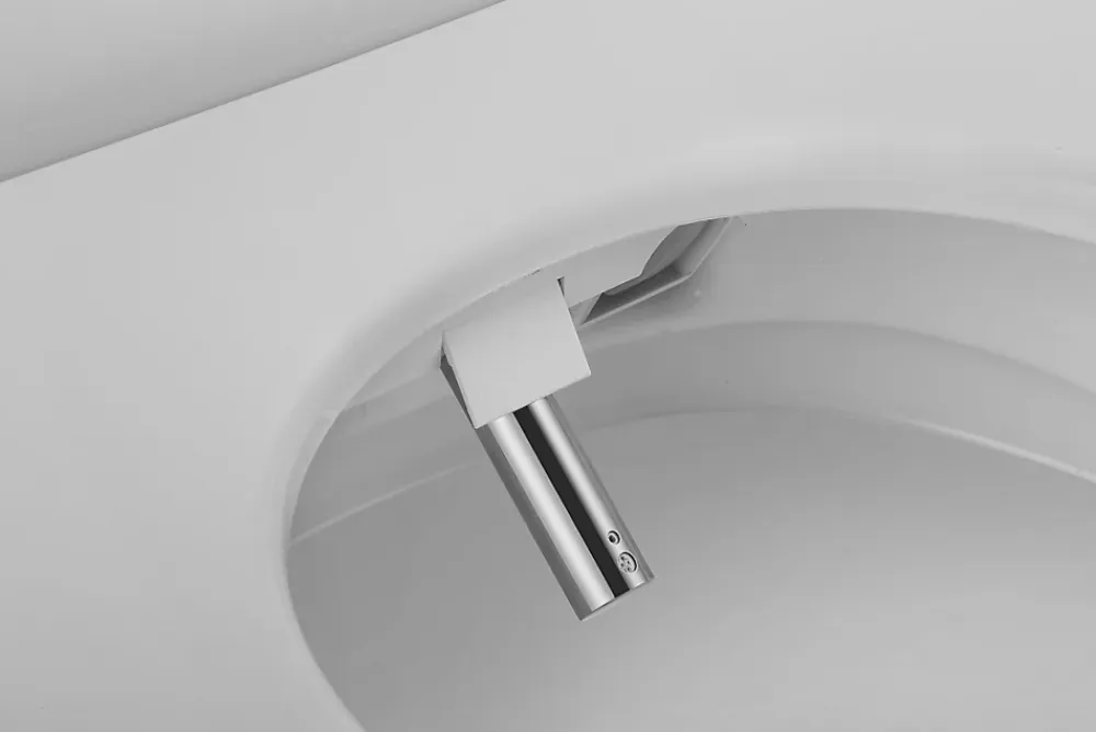 Nashi Toilette japonaise YAIZA PRO SORTIE VERTICALE, WC lavant automatique, design compact, chasse eau silencieuse