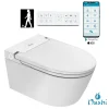 Wc Japonais|Nashi Toilette japonaise EOS PRO suspendue, WC lavant automatique, gamme supérieure