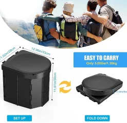 Nature Pro Toilette Portable Polyvalente pour Camping - Solution Pratique et Pliable pour Voyages